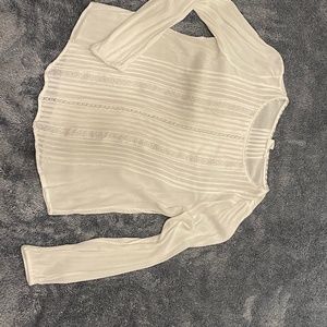 Off White with Lace Blouse